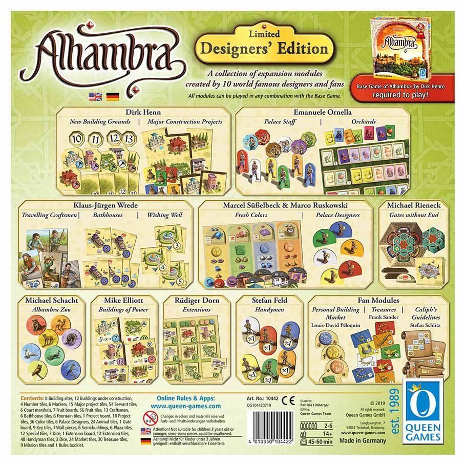 Alhambra - Designers Edition Expansions