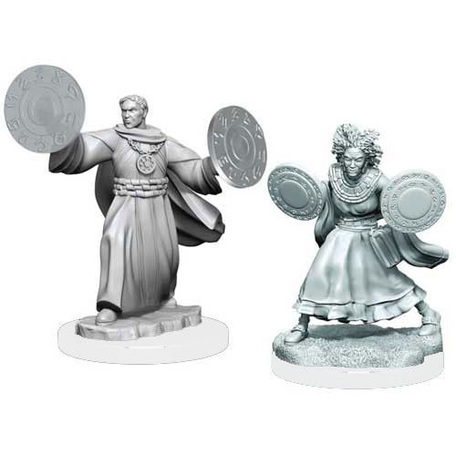 Critical Role Unpainted Miniatures - Human Graviturgy and Chronurgy Wizards (90391)