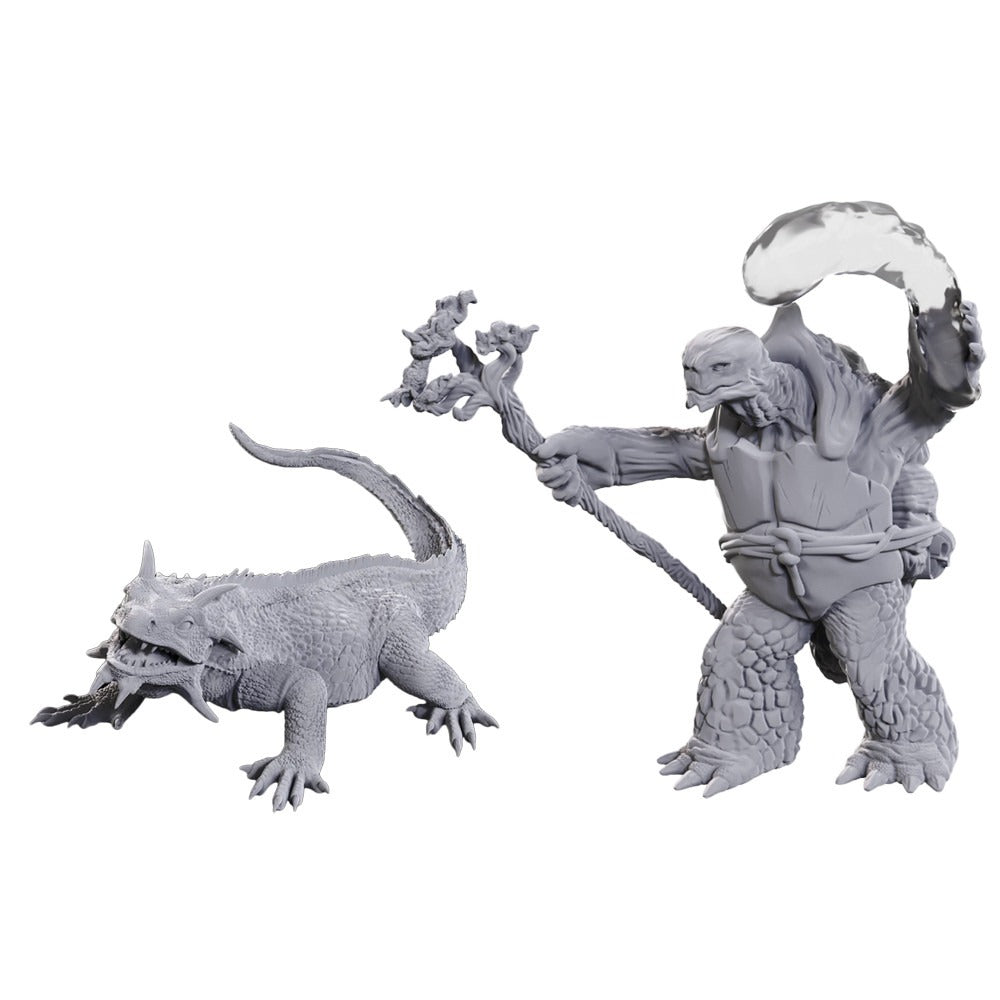DnD Miniatures - Tortle Druid and Wild Shaped Giant Lizard (90707)