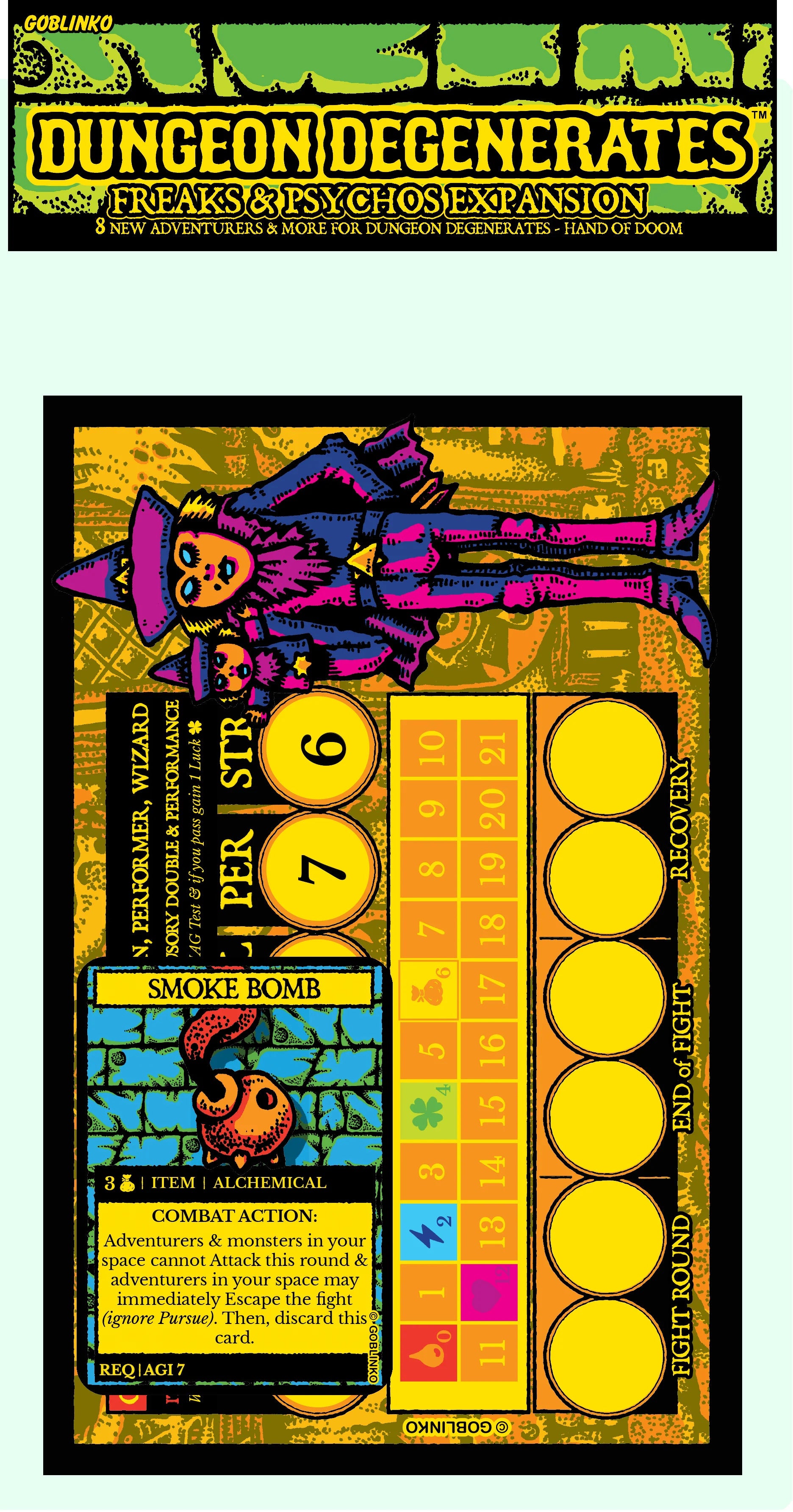 Dungeon Degenerates - Freaks and Psychos Expansion