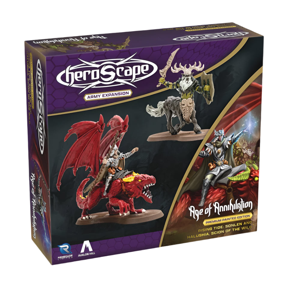 Heroscape: Rising Tide - Sonlen & Halushia, Scion of the Wild Army Expansion (Painted)