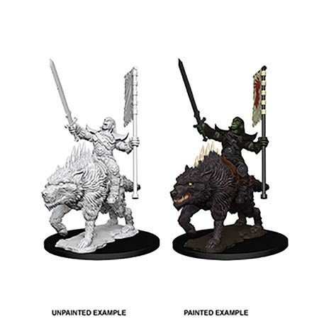 Pathfinder Miniatures - Orc on Dire Wolf (73547)