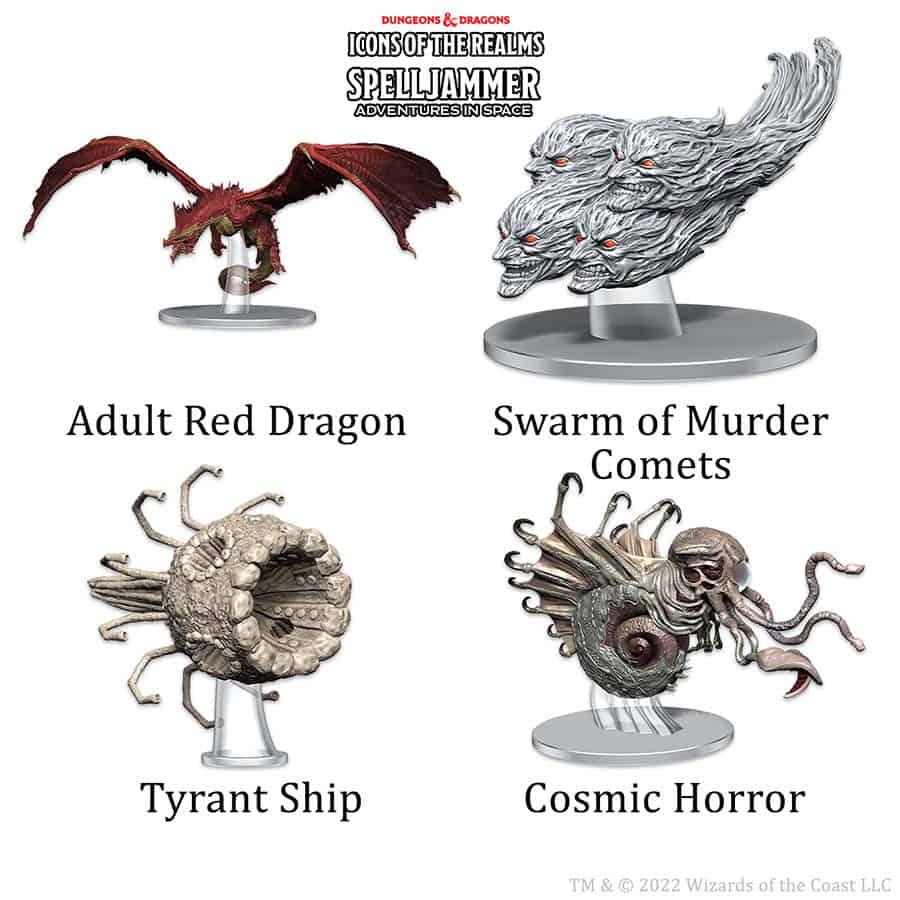 D&D Miniatures - Icon of the Realms: Spelljammer - Ships Scale Threat from the Cosmos (96178)