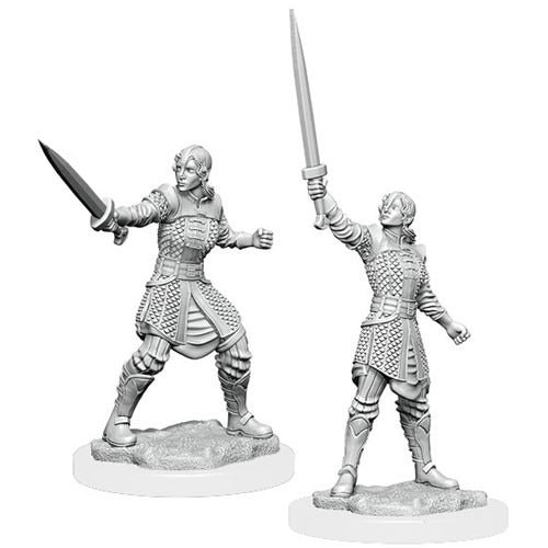 Critical Role Unpainted Miniatures - Human Dwendalian Empire Fighter (90386)