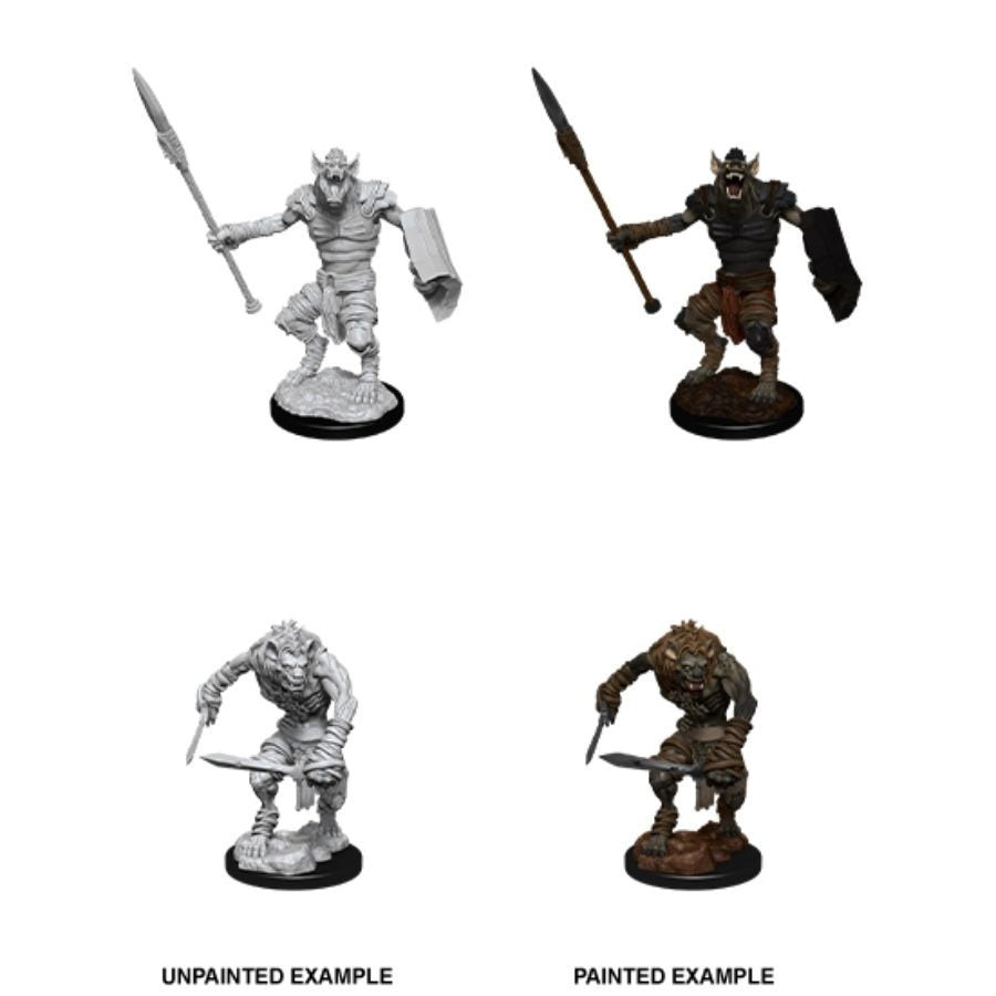 D&D Miniature - Gnoll and Gnoll Flesh Gnawer (90066)