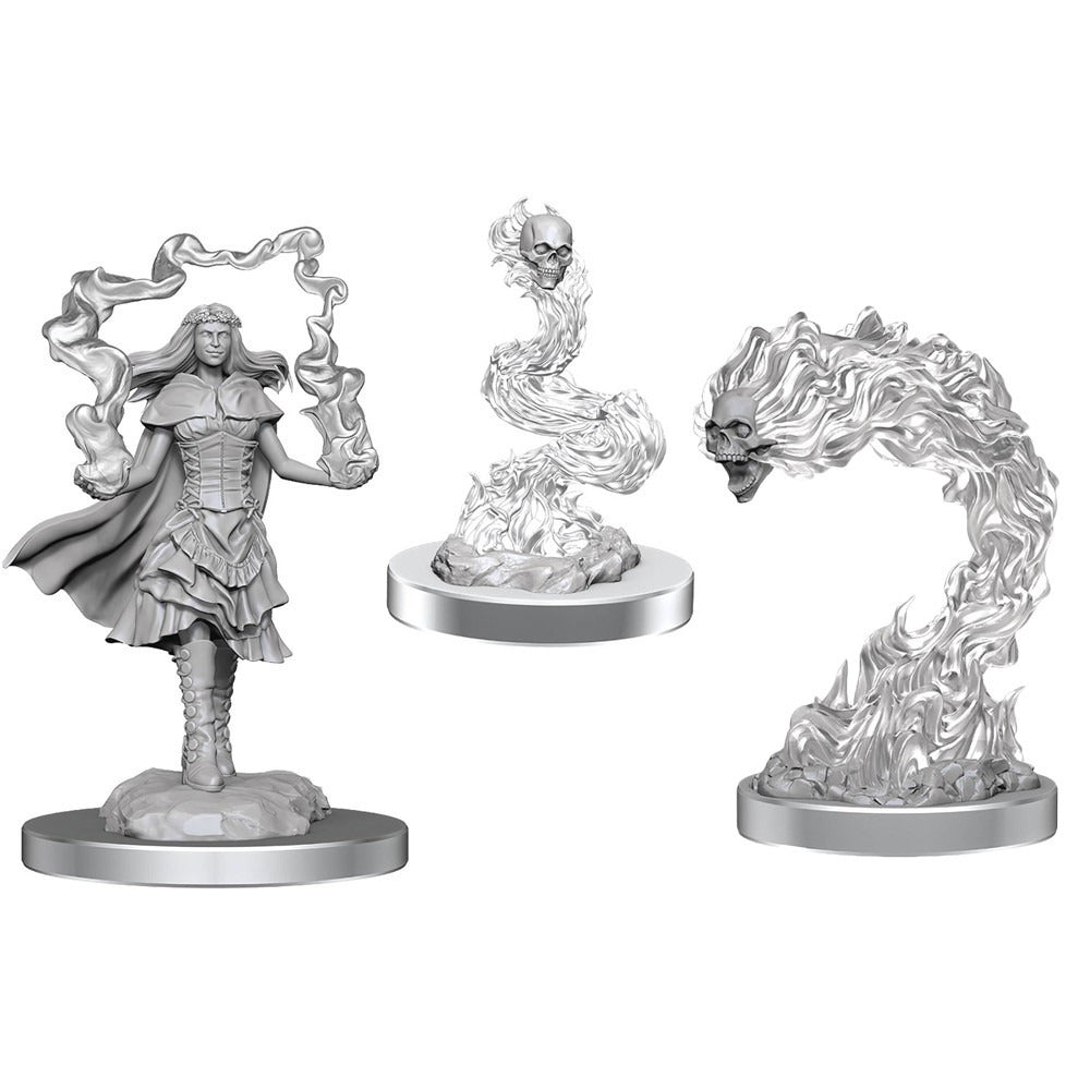 D&D Miniatures - Dark Spellcaster and Flameskulls (90650)