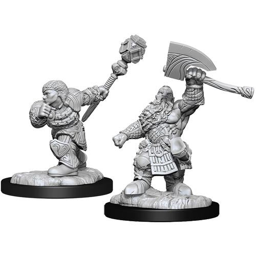 D&D Miniatures - Magic the Gathering: Dwarf Fighter and Cleric (90276)