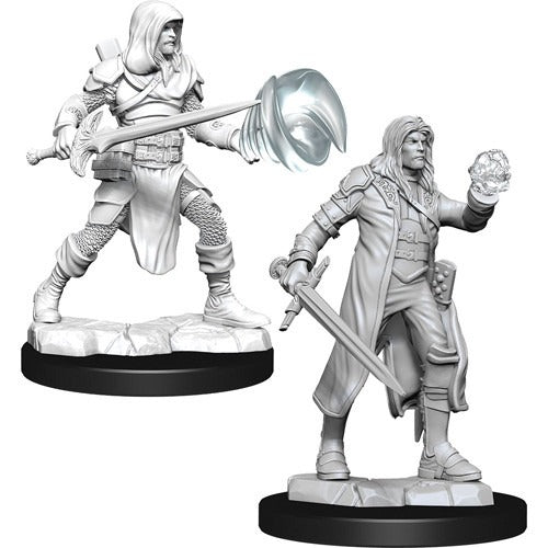 DnD Miniatures - Male Fighter and Wizard (90150)