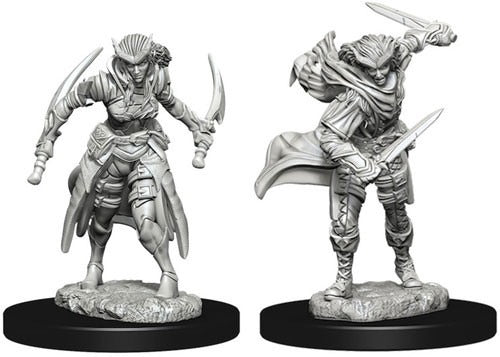D&D Miniatures - Tiefling Female Rogue (73339)
