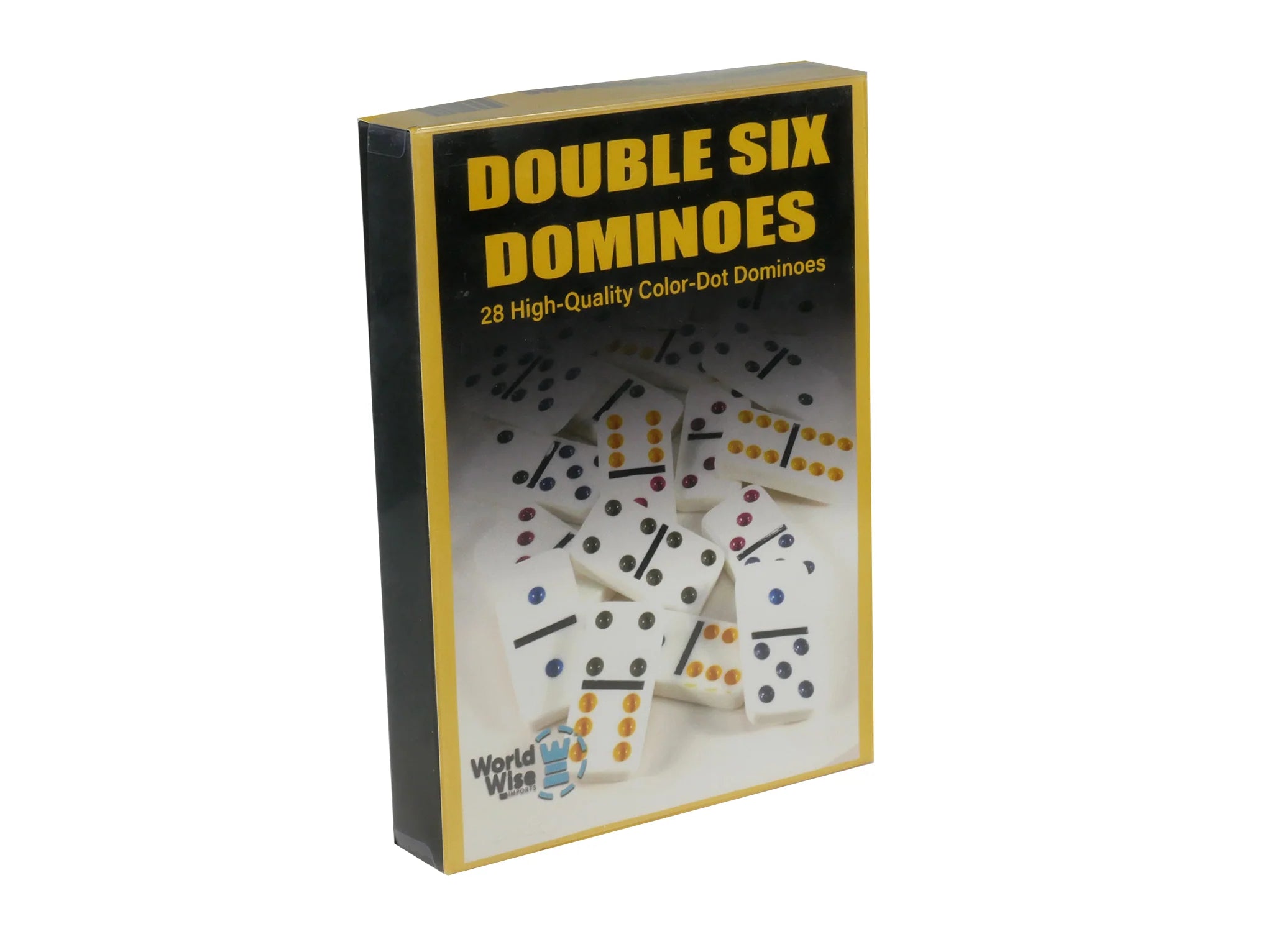 Dominoes - Double Six White Color Dot (Color Box)