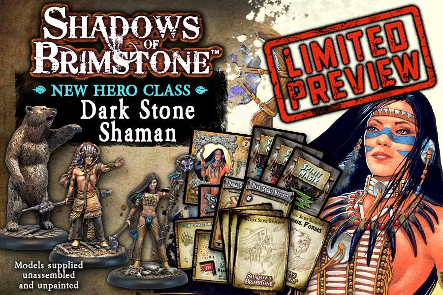 Shadows of Brimstone - Dark Stone Shaman Hero Pack