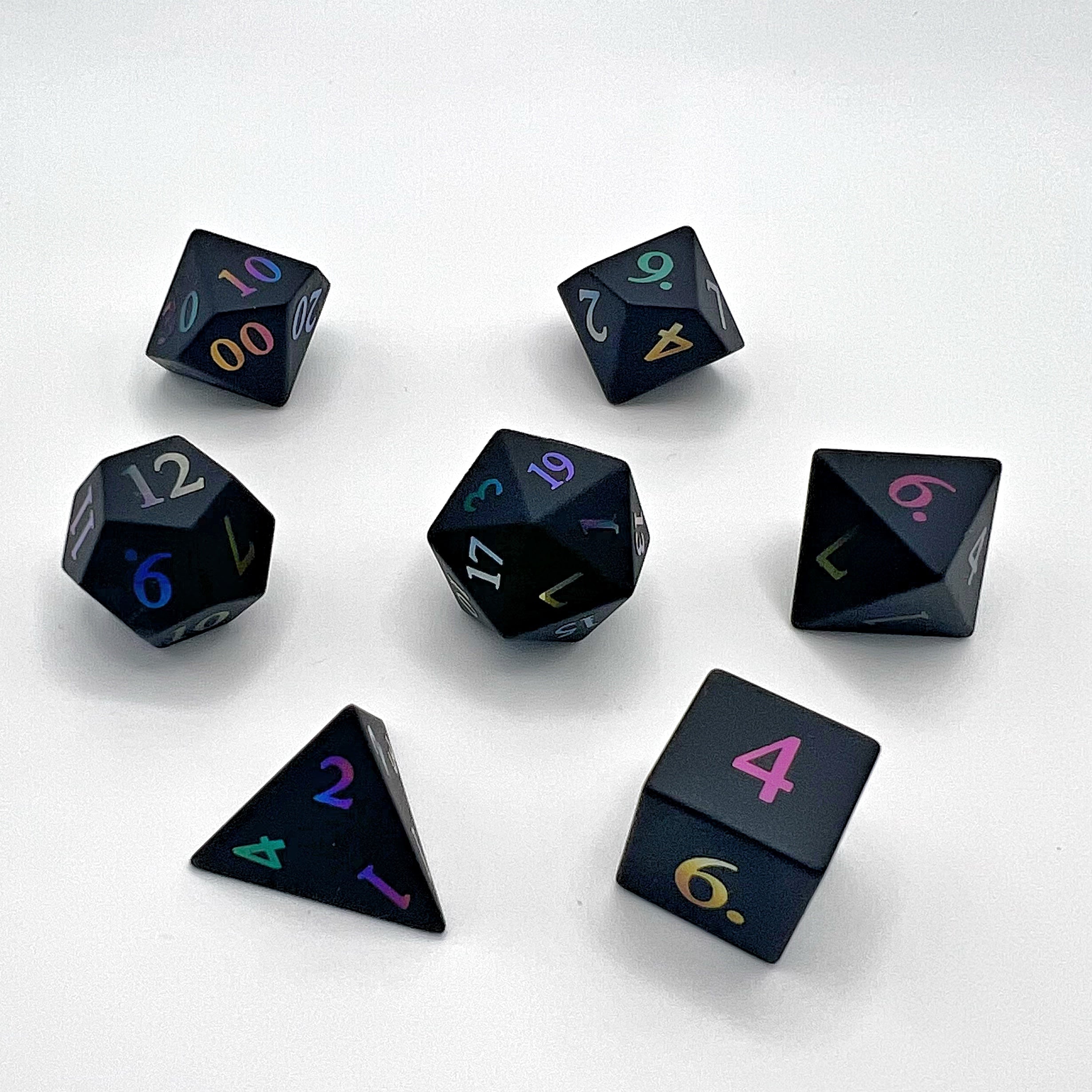 Stone Dice Set - Natural Flash Light Stone