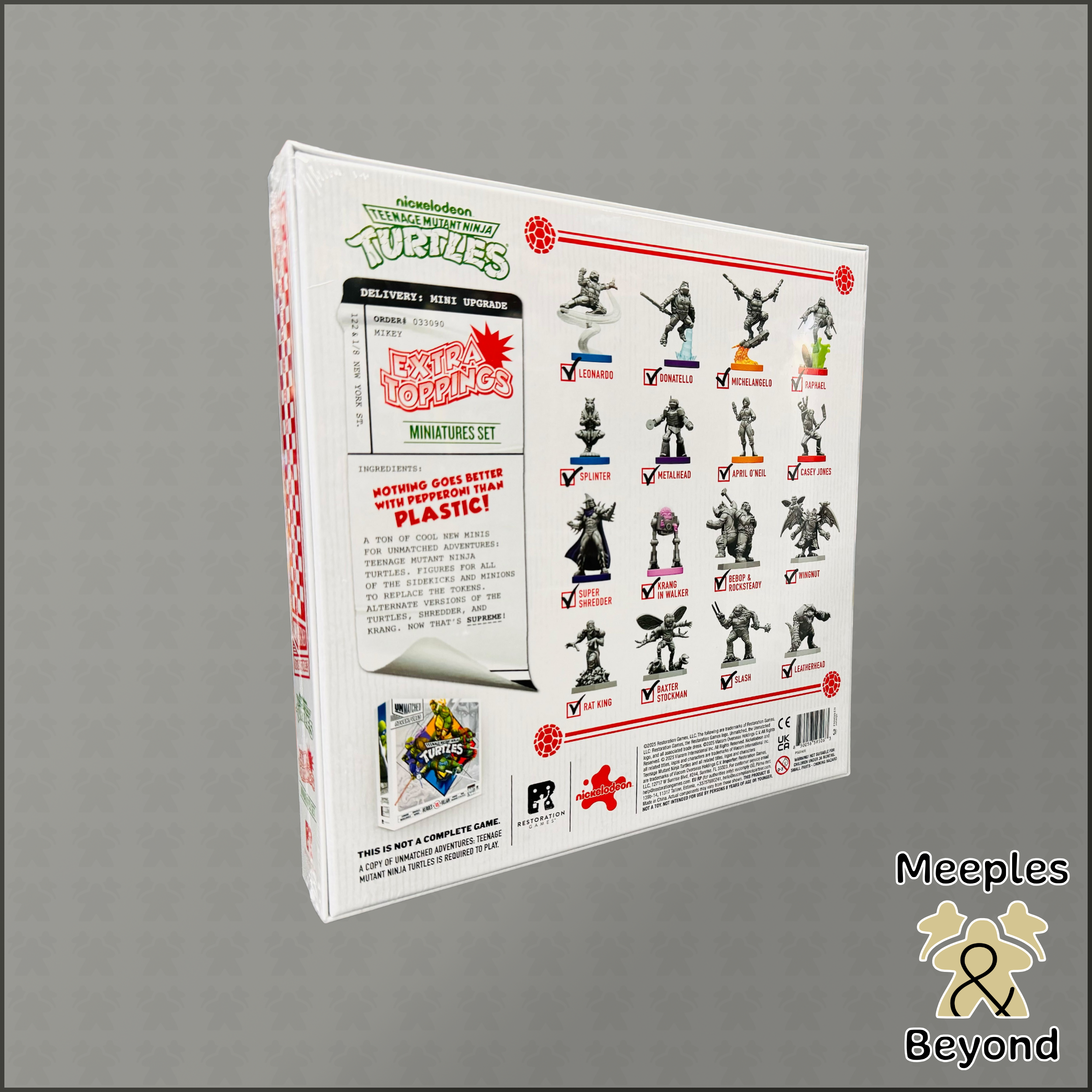 Unmatched Adventures: TMNT - Extra Topping Miniatures Pack