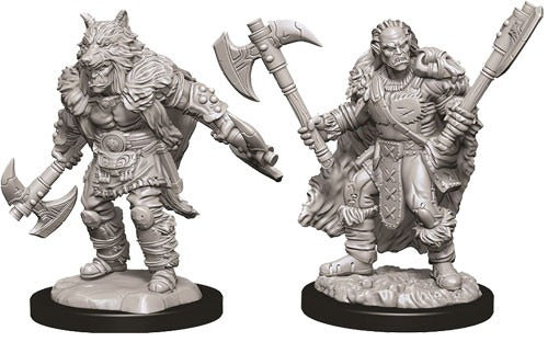 D&D Miniatures - Male Half -Orc Barbarian (73704)